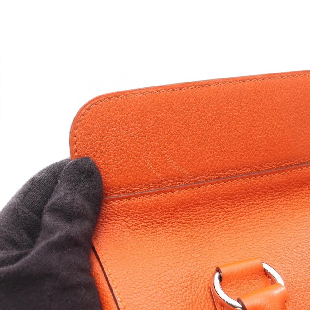 Hermes Toolbox 26 Handbag, Evercolor, Women's, Orange - Picture 13 of 15
